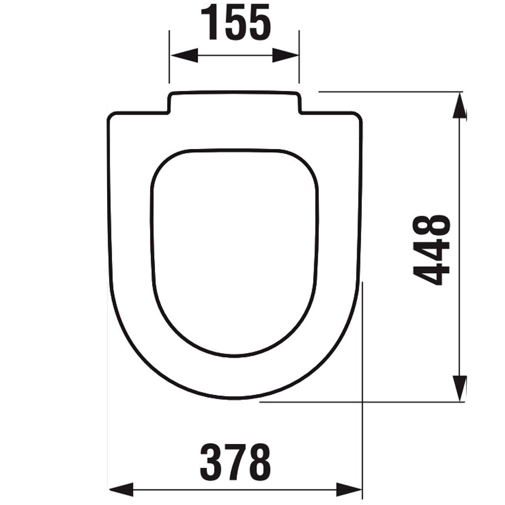 H8932843000001 Jika Deep WC deska s počasnim zapiranjem "Soft Close"