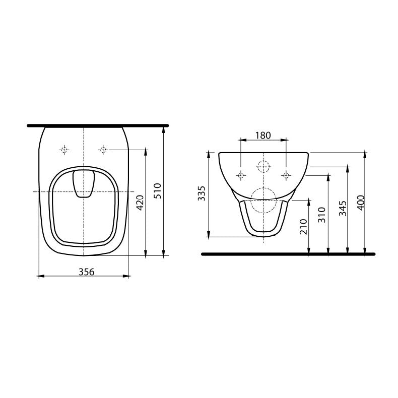 L23100000 Kolo Style viseča WC školjka