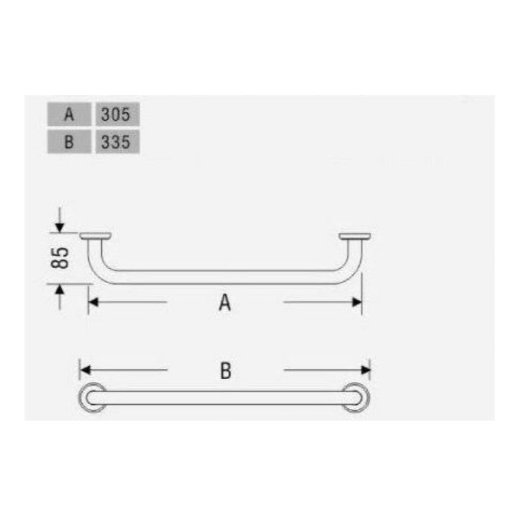 MAD501NRZ Multi ročaj 31 cm iz nerjavnega jekla