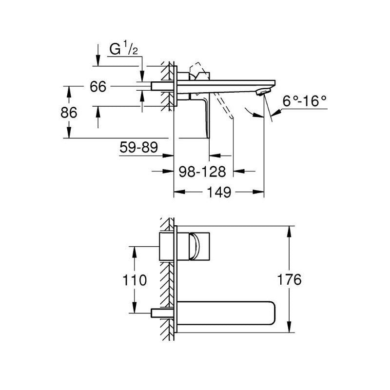 19409001 Grohe Lineare podometna armatura za umivalnik