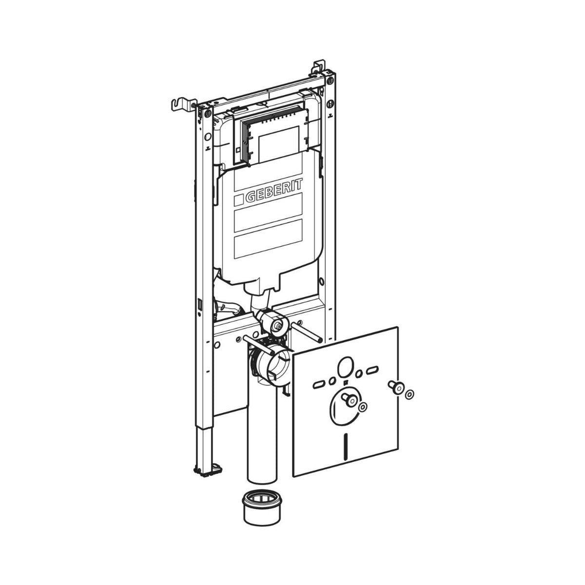 111.794.00.2 Geberit Duofix Sigma 8 cm podometni splakovalnik za WC školjko