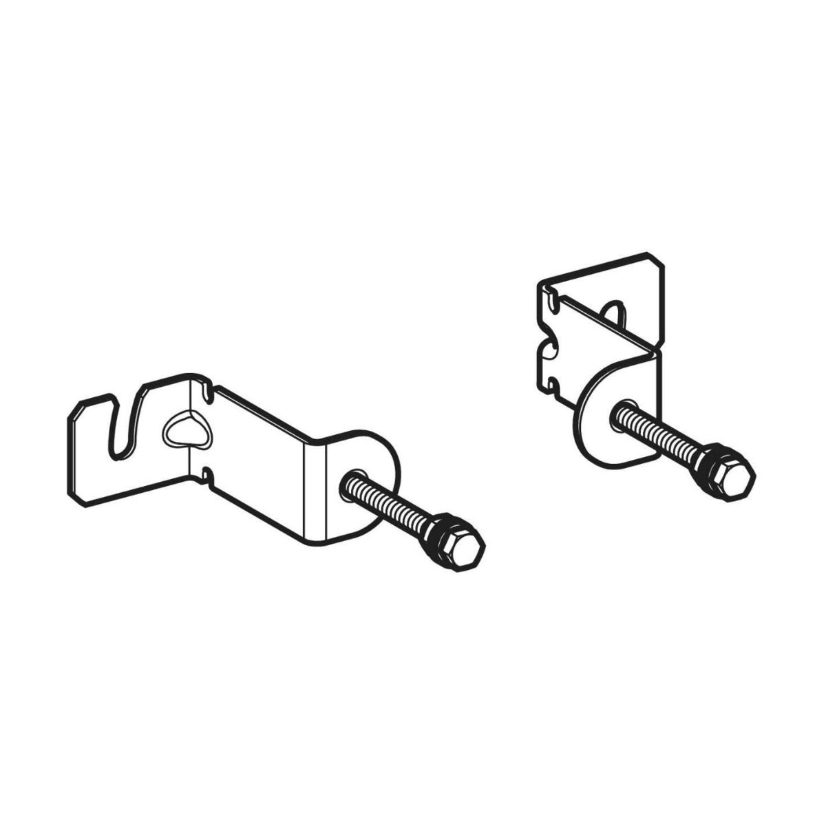 111.839.00.2 Geberit DuofixBasic Set stenskih sider - pritrdilni kotnik