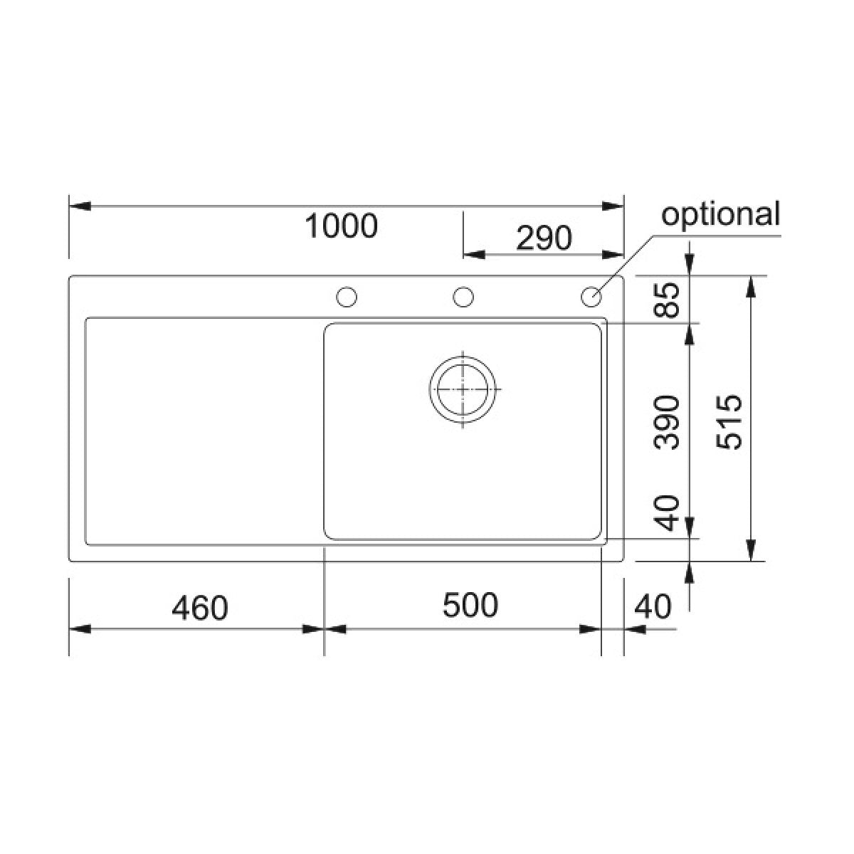 114.0250.542 Franke Mythos MTG 611/7 pomivalno korito iz umetnega kamna