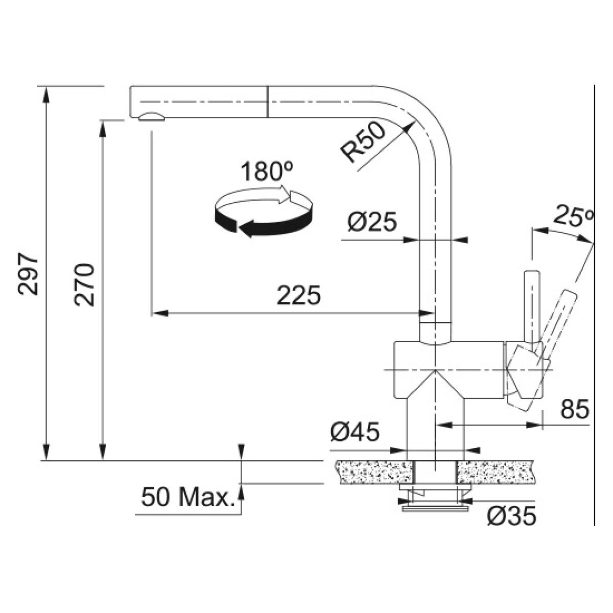 115.0625.523 Franke Atlas Neo Sensor FC 5523.501 izvlečna kuhinjska armatura