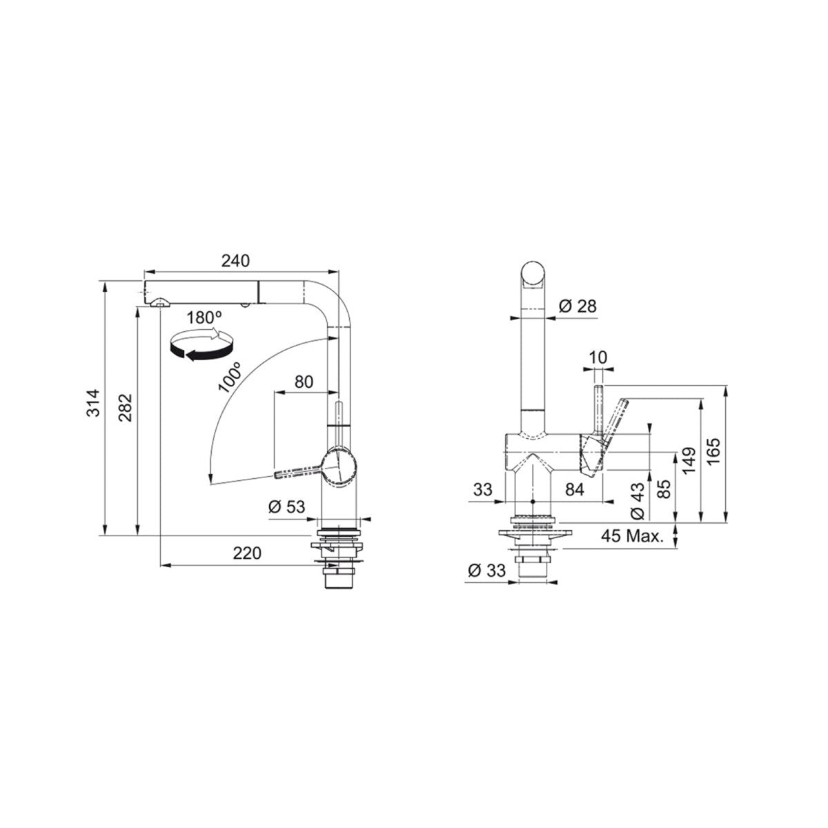 115.0653.391 Franke Active New FN 6560.031 izvlečna kuhinjska armatura