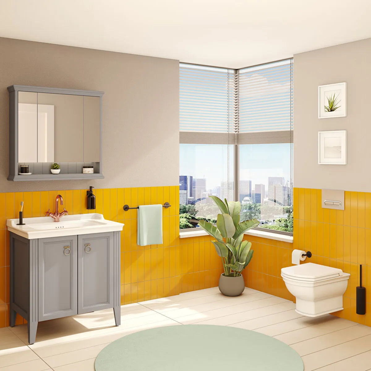 7805-003-0075 Vitra Valarte viseča WC školjka retro izgleda