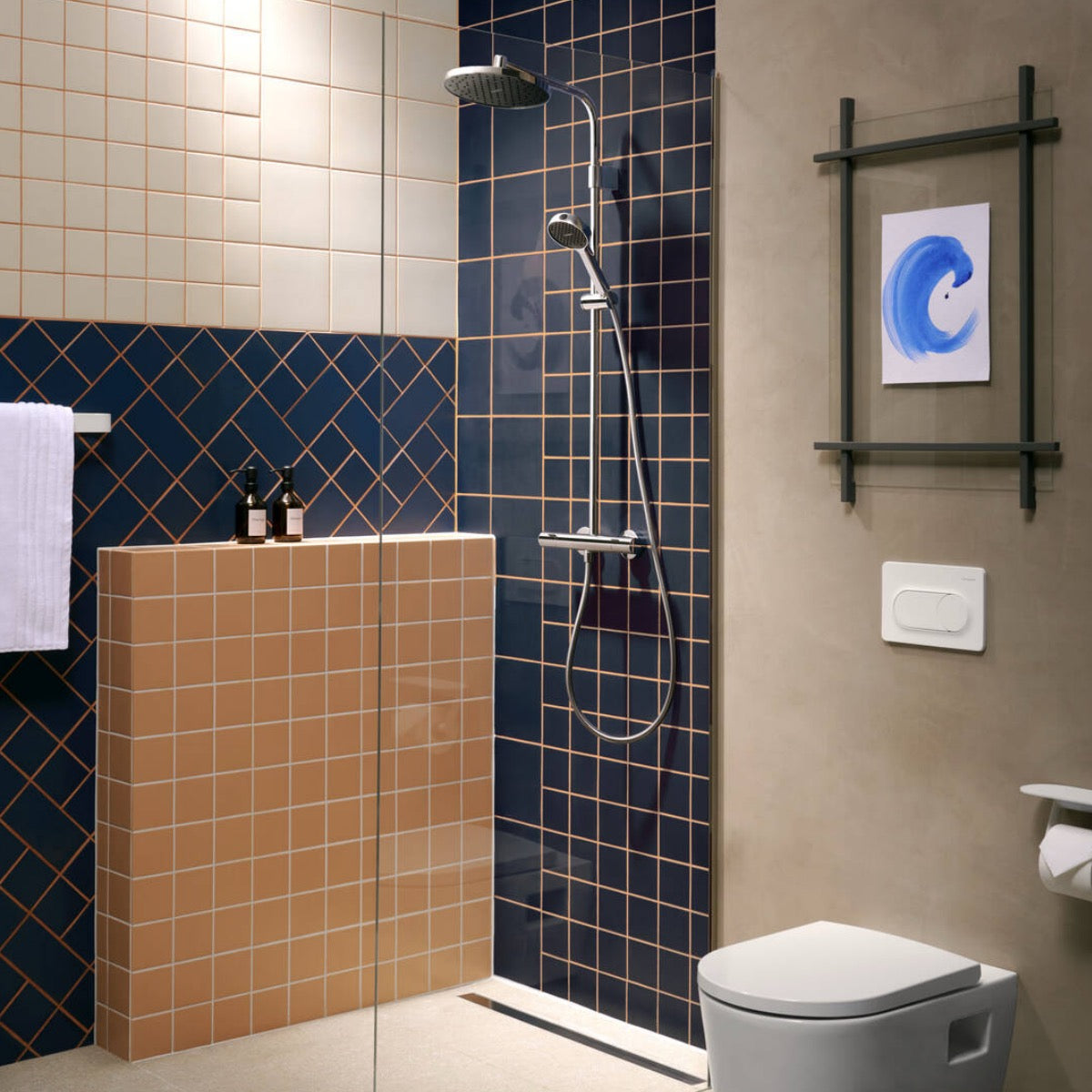 28078000 Hansgrohe Activera S 240 EcoSmart 1jet stenska termostatska armatura s tuš setom