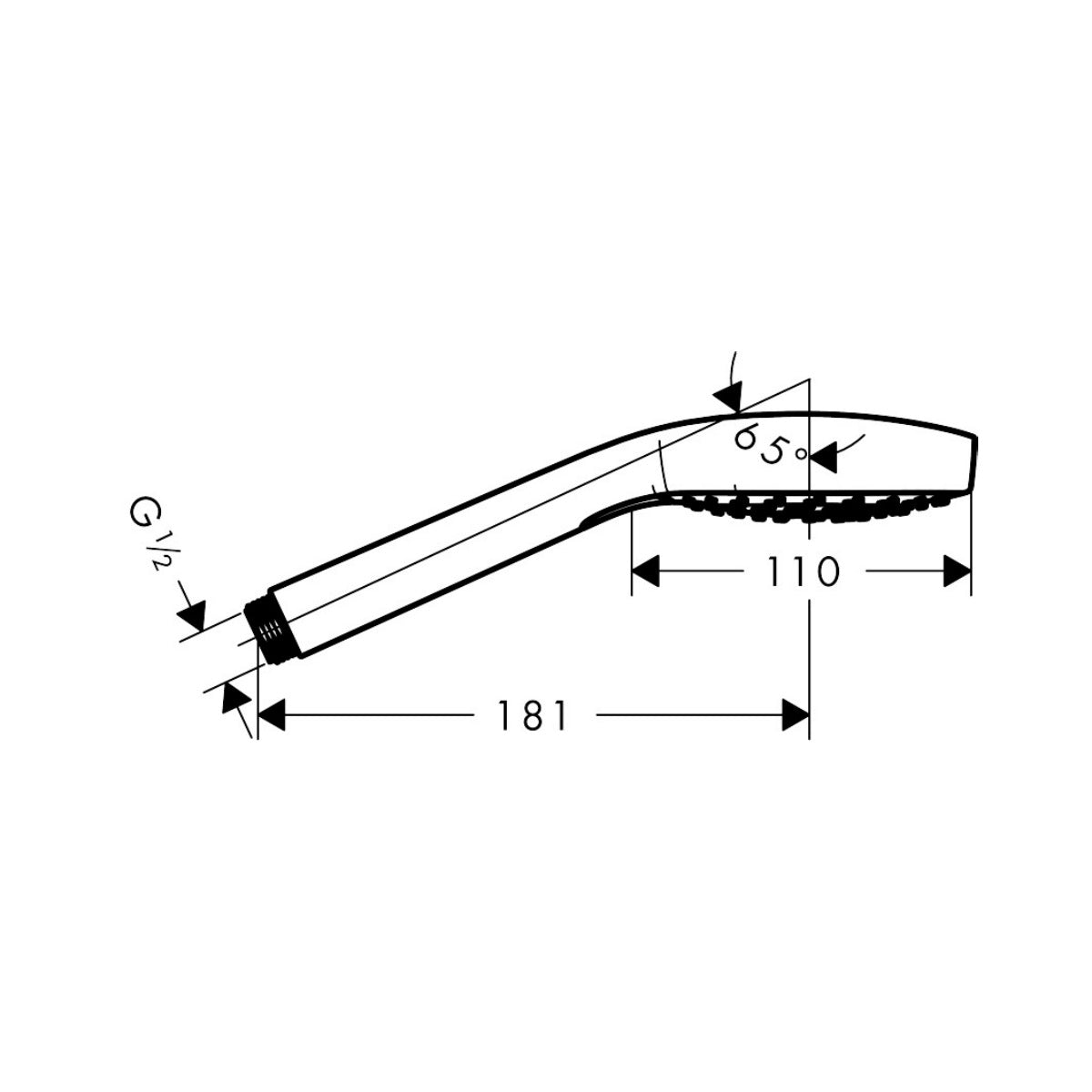 26812400 Hansgrohe Croma Select E 110 Vario tuš ročka 3 funkcije