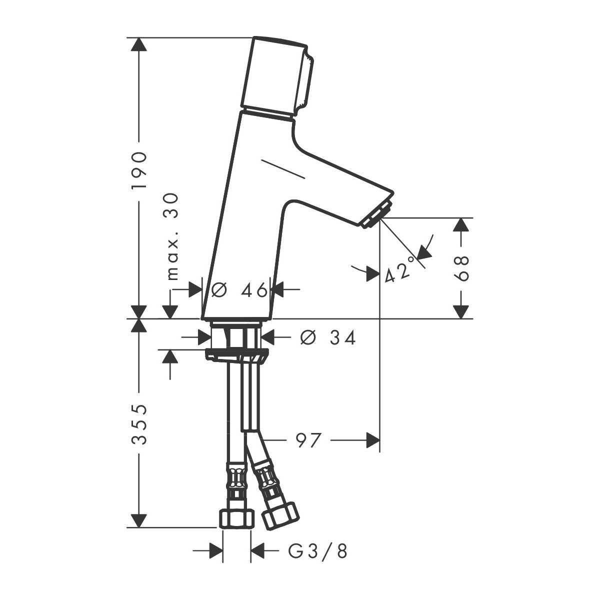 72041000 Hansgrohe Talis Select S 80 armatura za umivalnik