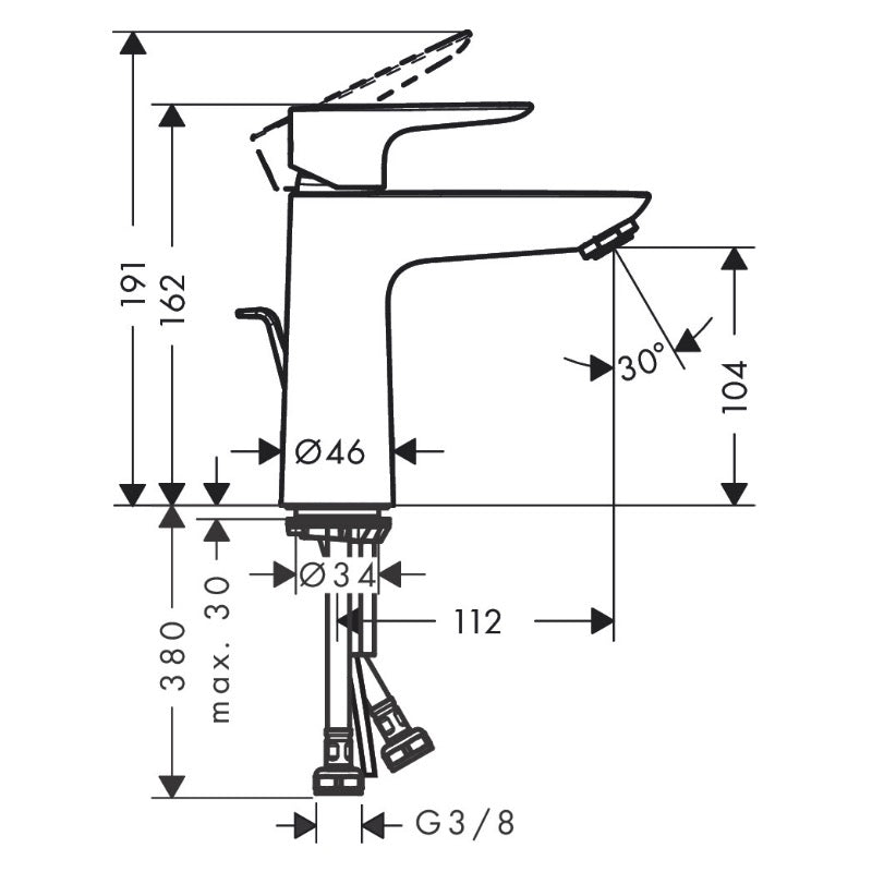 71710990 Hansgrohe Talis E 110 armatura za umivalnik