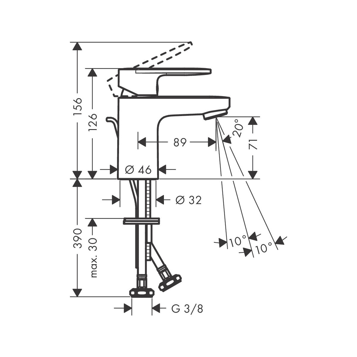 71584670 Hansgrohe Vernis Blend 70 CoolStart armatura za umivalnik