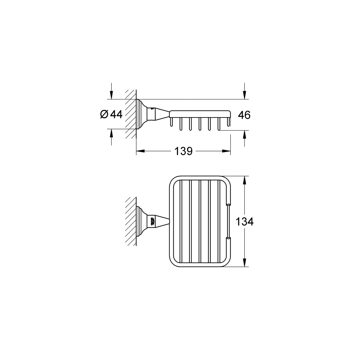 40659001 Grohe Essentials Authentic posoda za milo