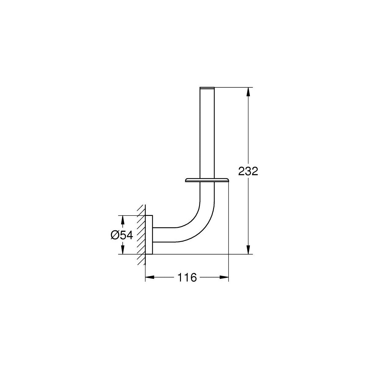 40385DL1 Grohe Essentials držalo za toaletni papir