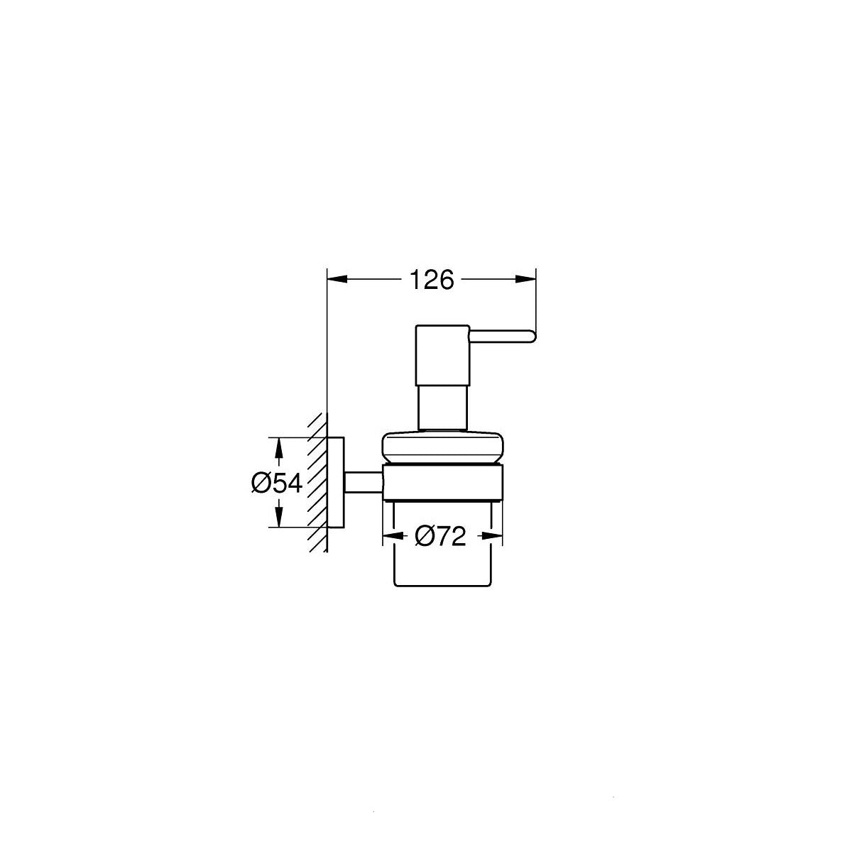 40448DC1 Grohe Essentials milnik za tekoče milo