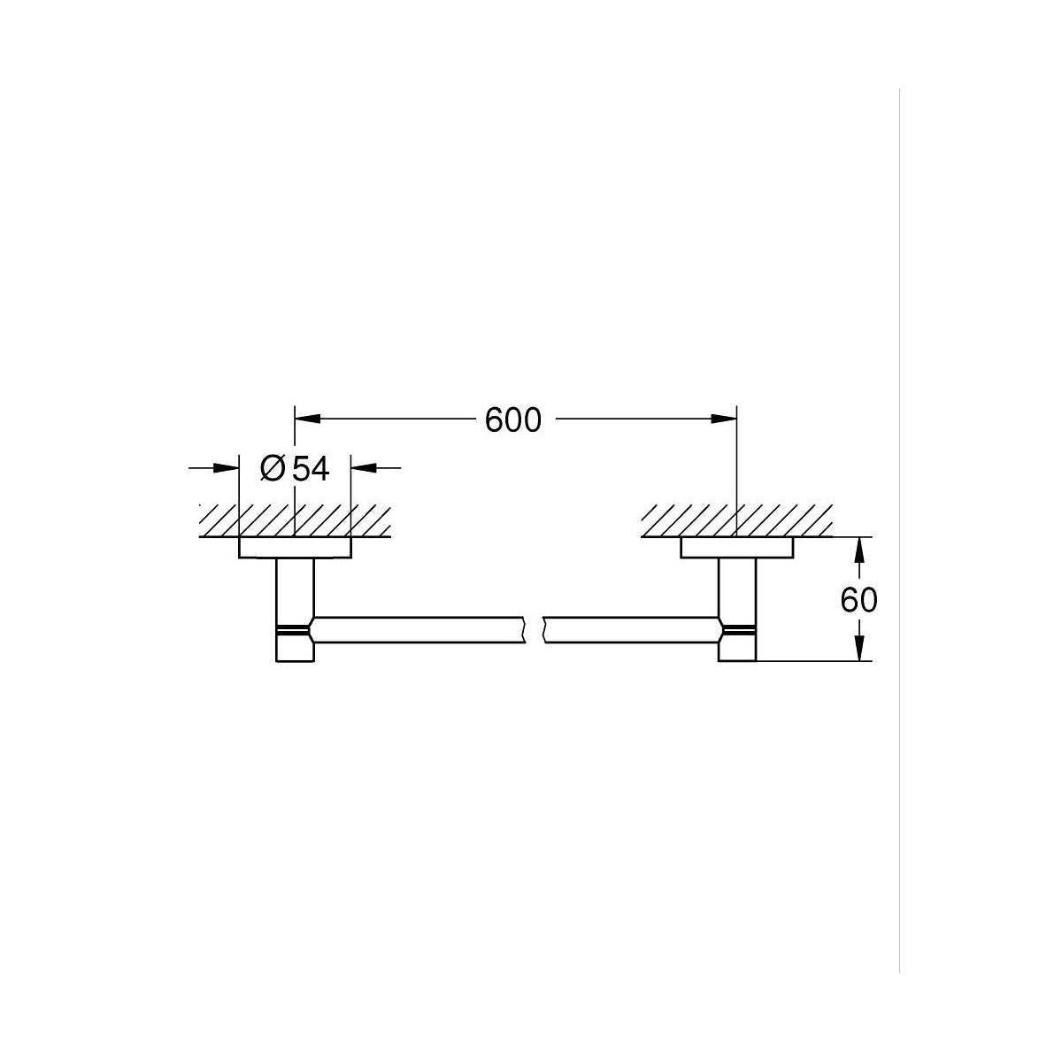 40366AL1 Grohe Essentials držalo za brisače
