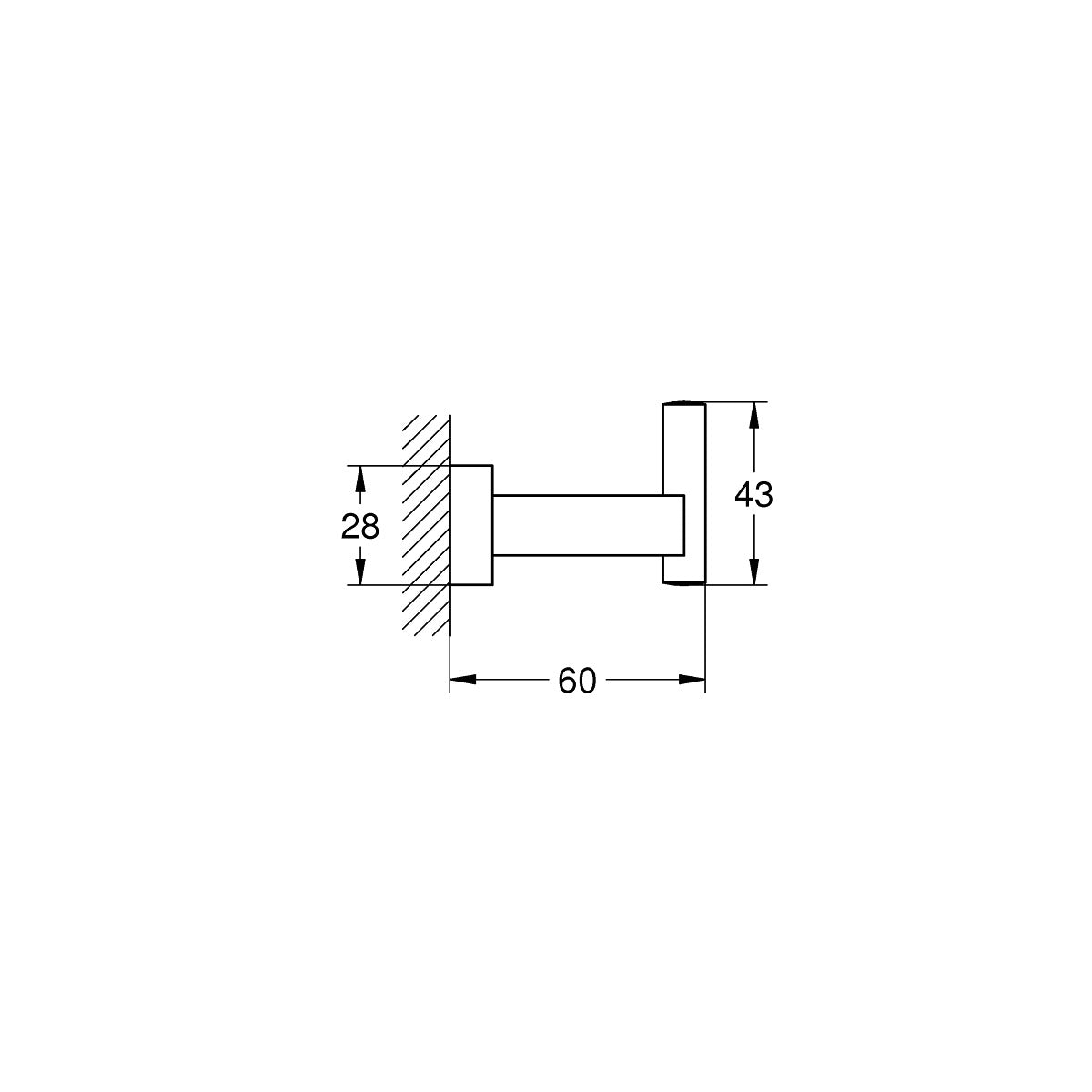 40511001 Grohe Essentials Cube kljukica