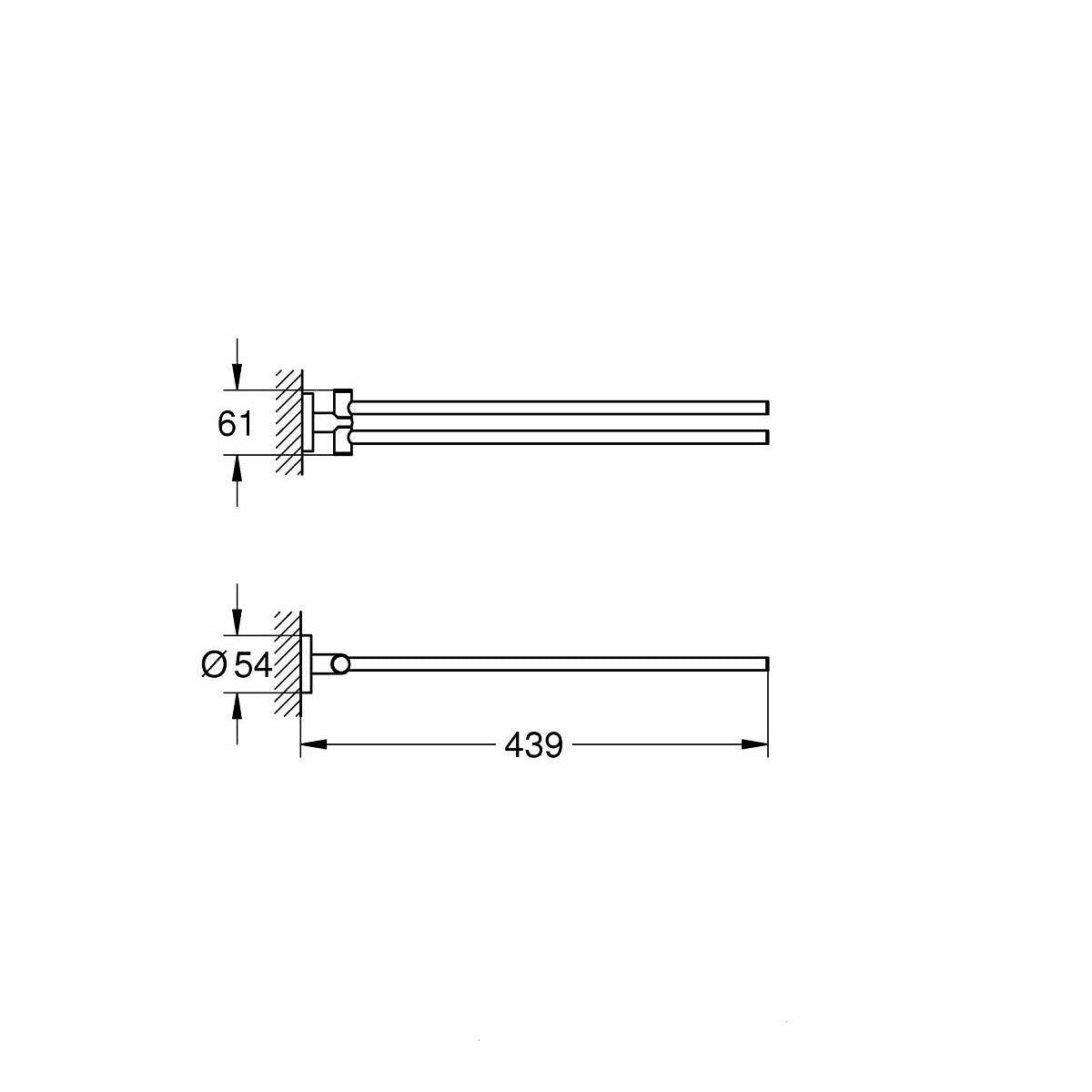40371DA1 Grohe Essentials držalo za brisače
