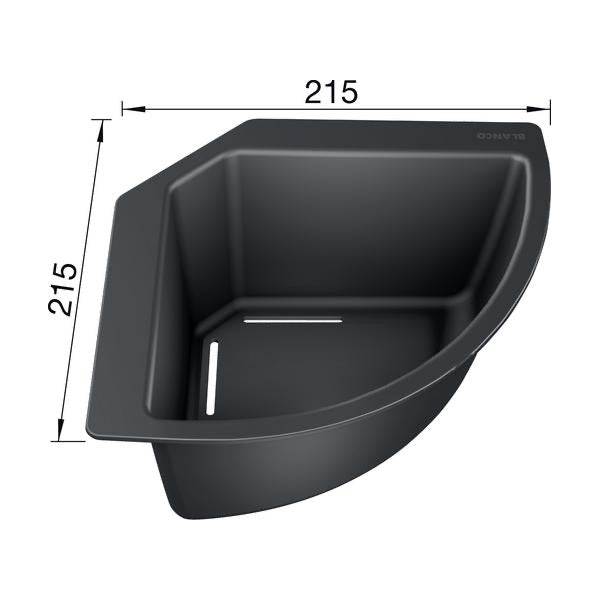 235866 Blanco kotna odcejalna posoda za pomivalno korito