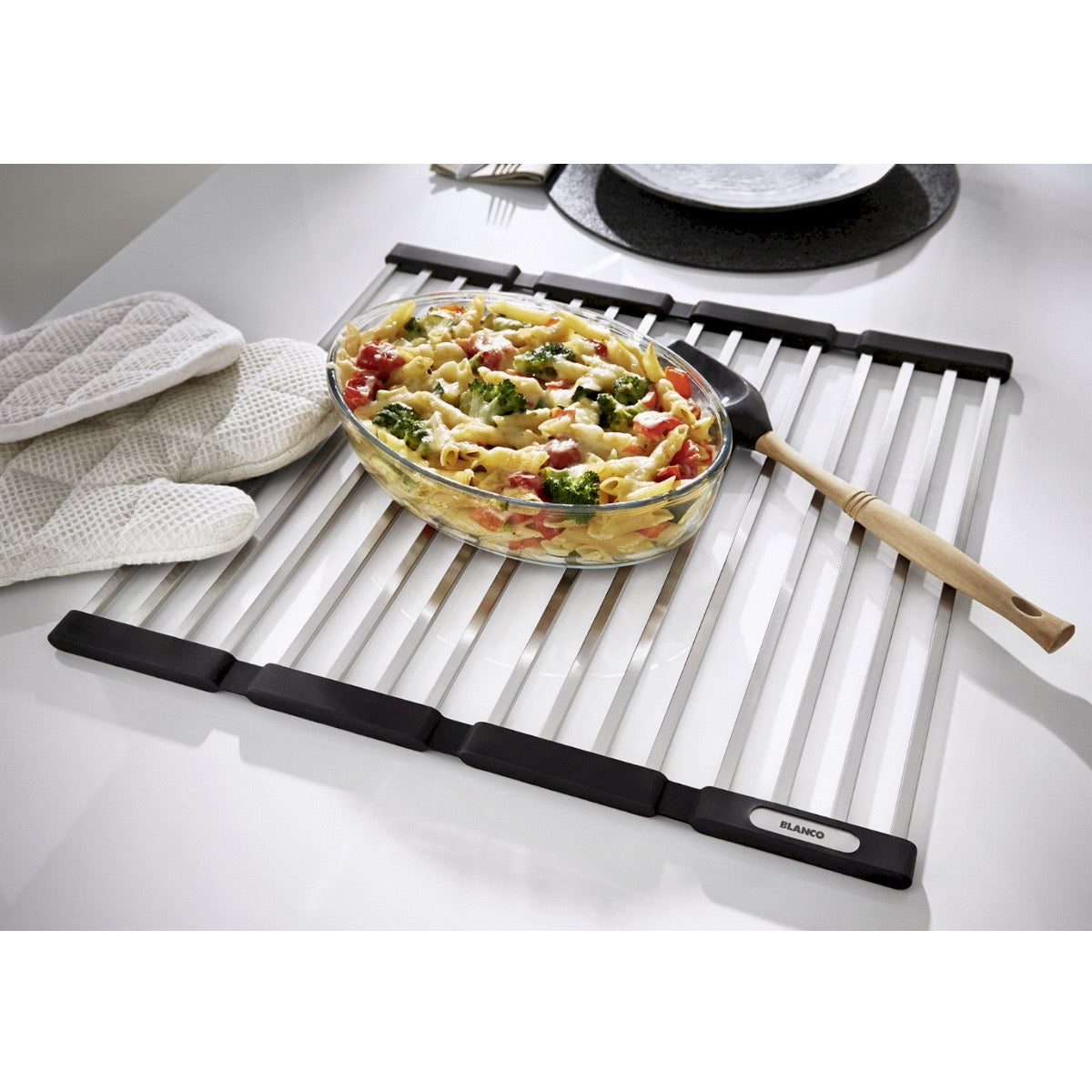 238483 Blanco zložljiva odcejalna rešetka za pomivalno korito