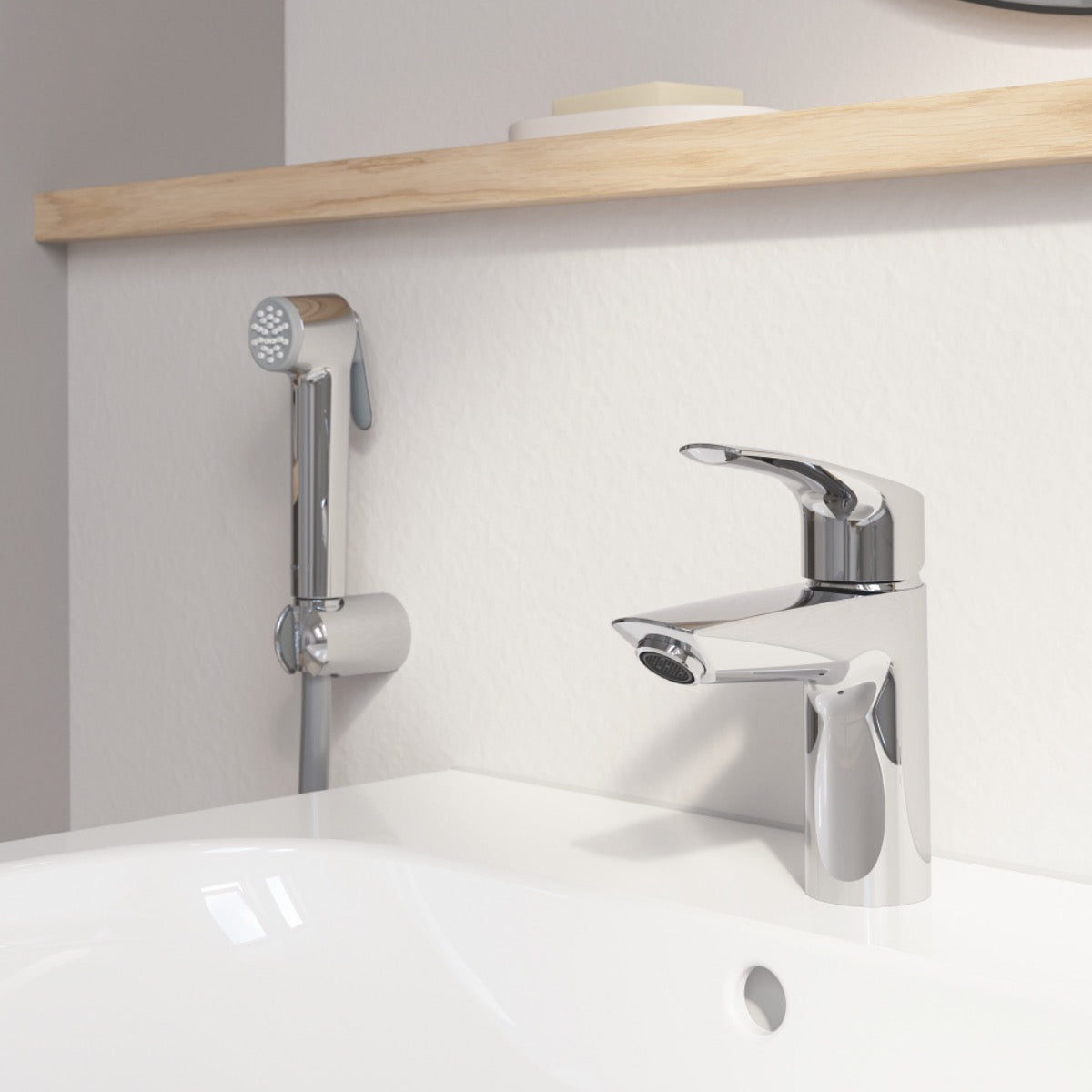 23124003 Grohe Eurosmart armatura za umivalnik s higienskim tuš setom