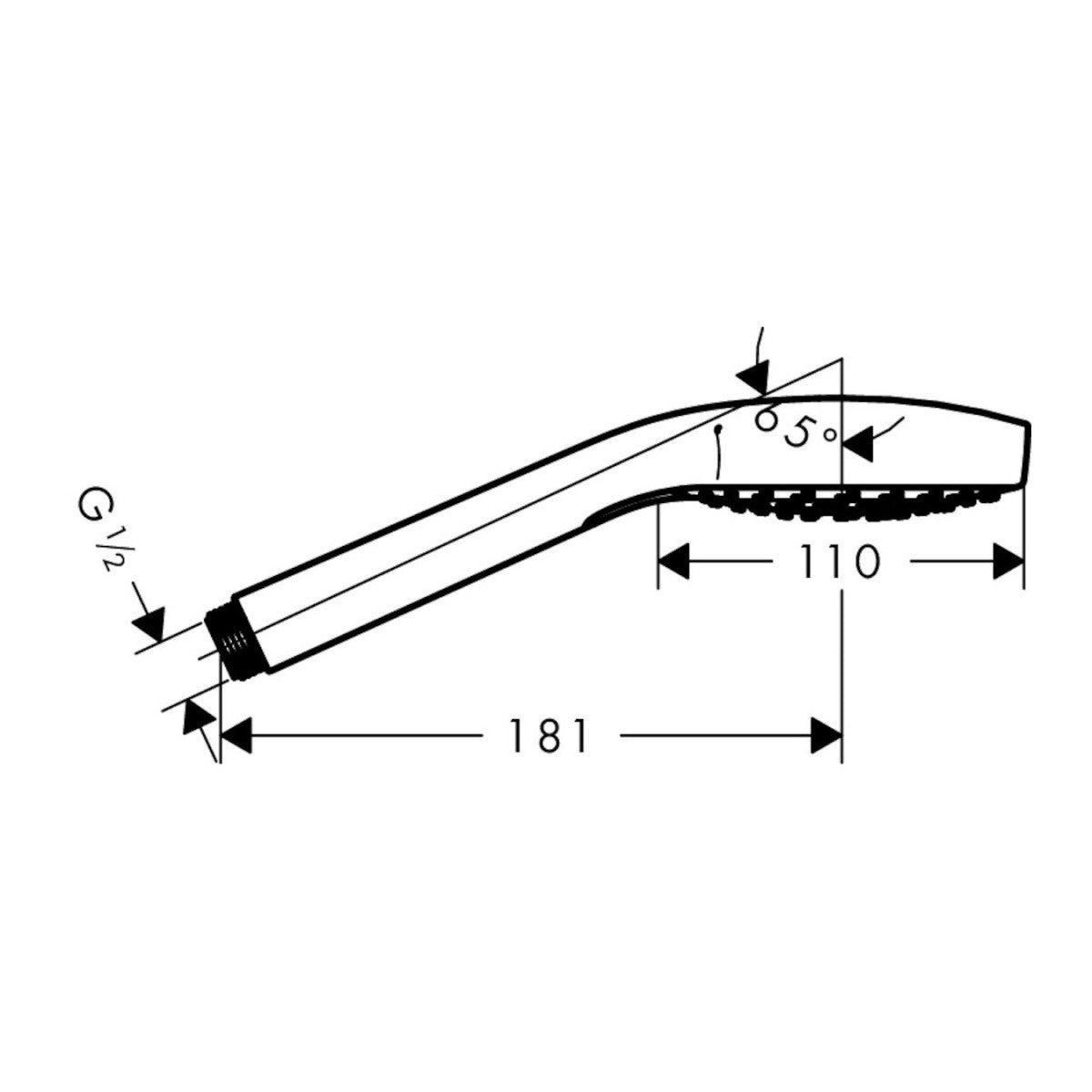 26802400 Hansgrohe Croma Select S 110 Vario tuš ročka 3 funkcije