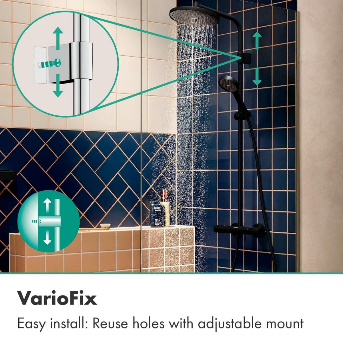 28078670 Hansgrohe Activera S 240 EcoSmart 1jet stenska termostatska armatura s tuš setom