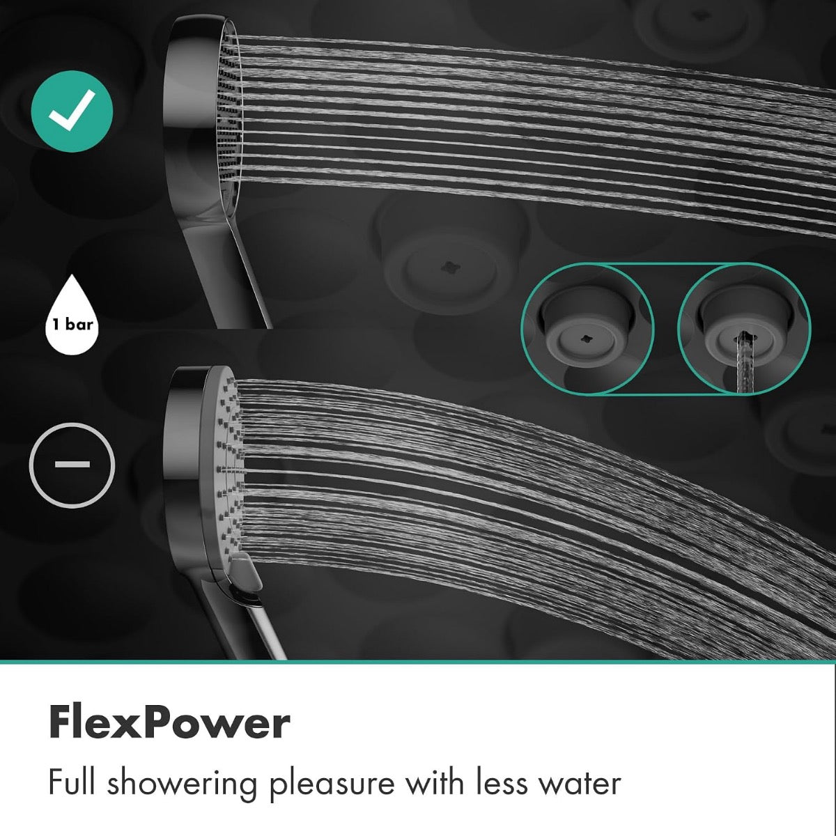 28638000 Hansgrohe Activera S 240 1jet EcoSmart stenska termostatska armatura s tuš setom