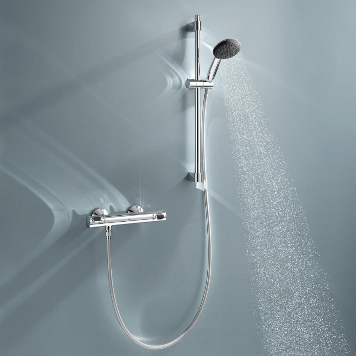 34800001 Grohe Precision Flow stenska termostatska armatura s tuš setom