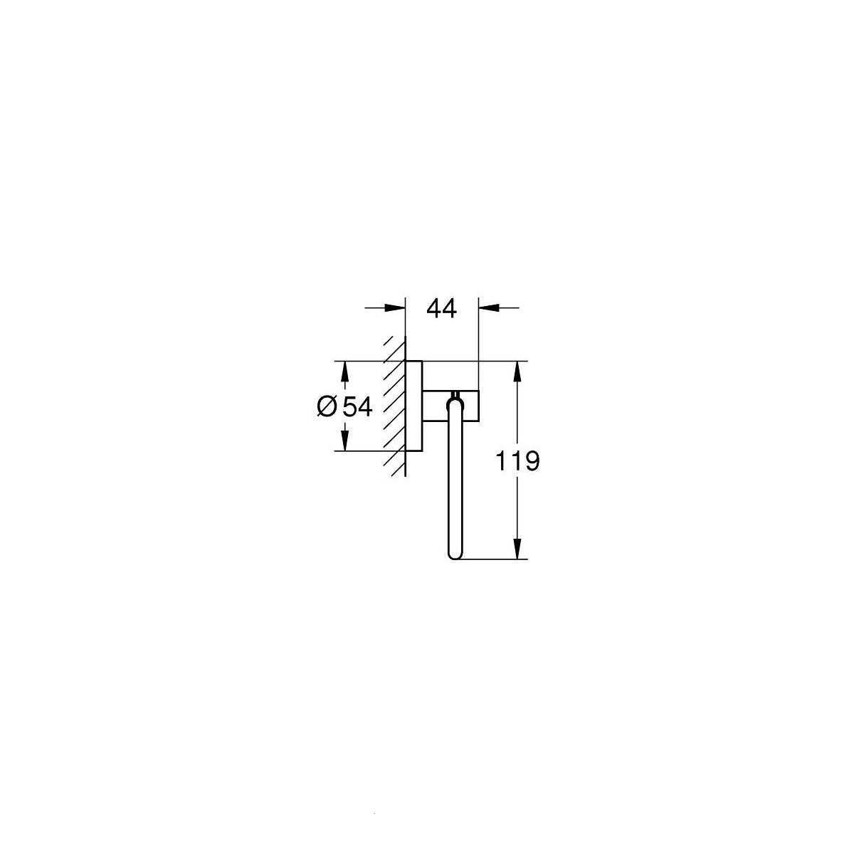 40689DC1 Grohe Essentials držalo za toaletni Papir