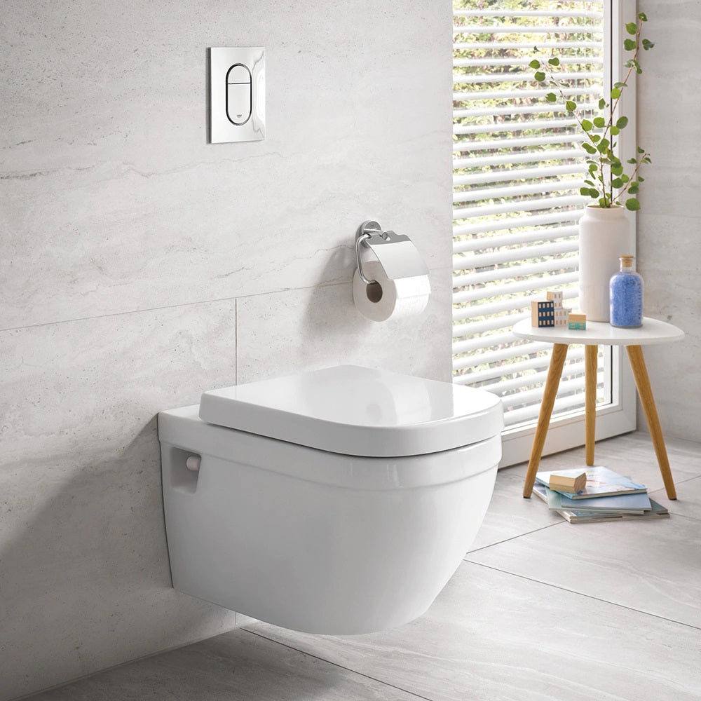 39703000 Grohe Euro Ceramic viseča brezrobna WC školjka z WC desko s počasnim zapiranjem