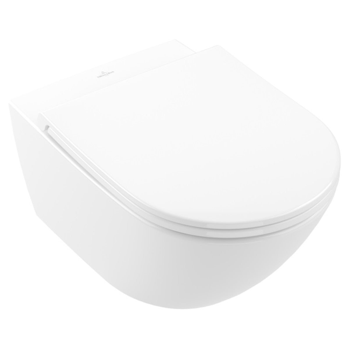 4670T9R1 Villeroy & Boch Universo Combi-Pack CeramicPlus TwistFlush viseča brezrobna WC školjka z WC desko s počasnim zapiranjem