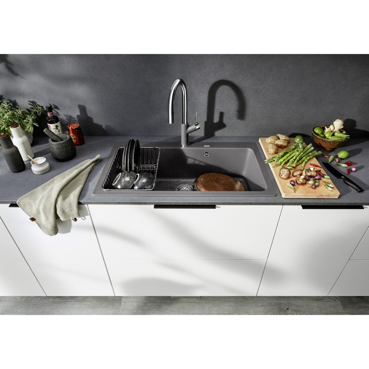 521811 Blanco Naya XL 9 pomivalno korito iz umetnega kamna