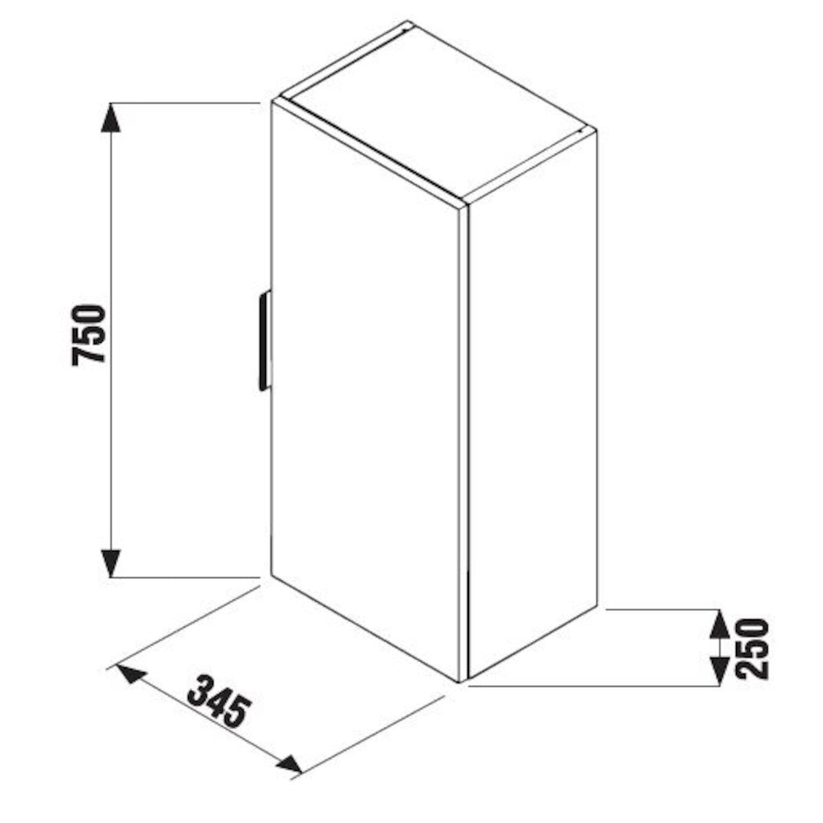 H4537111763001 Jika Cube 34,5 x 25 cm stranska omarica