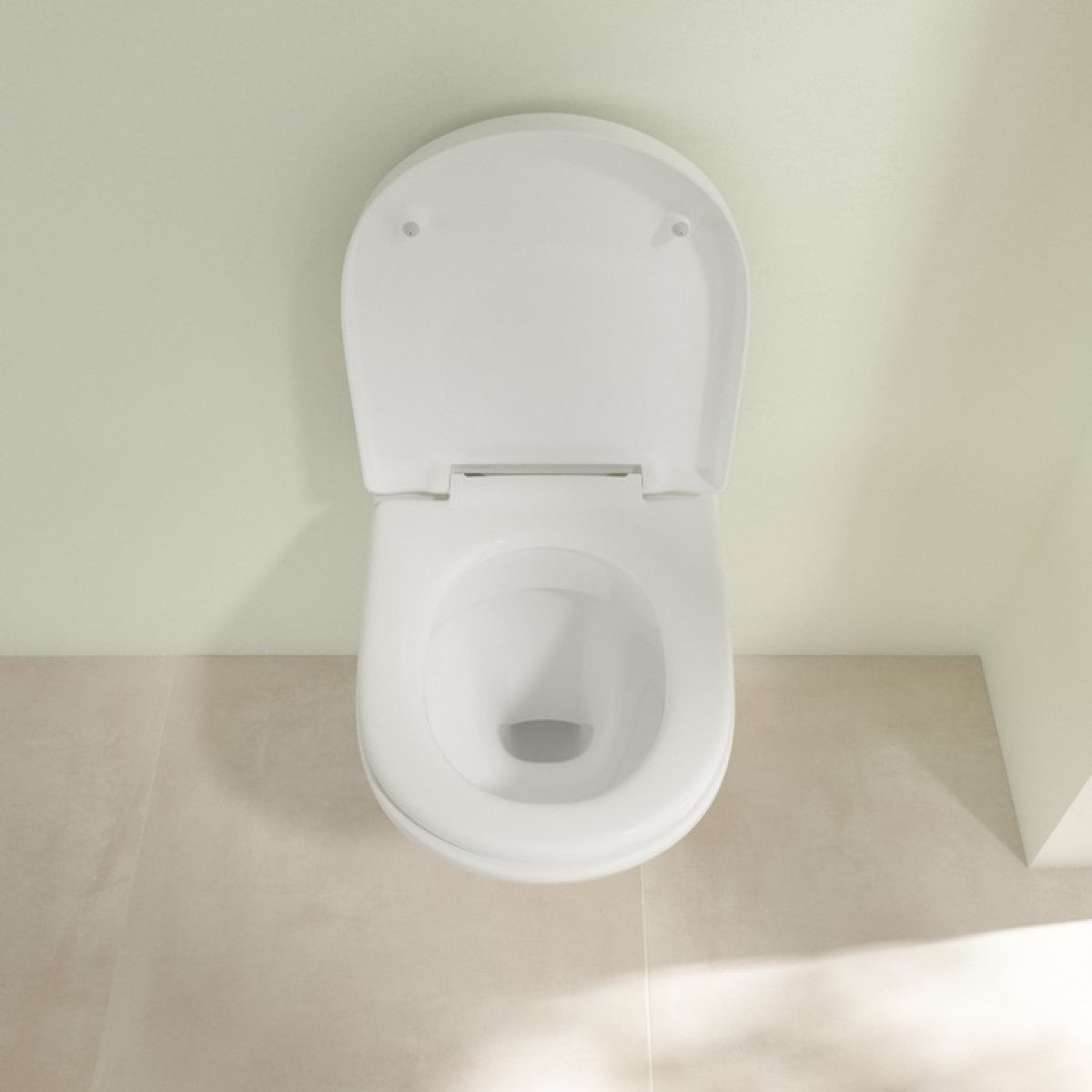 5688HR01 Villeroy & Boch O.novo Combi-Pack viseča brezrobna WC školjka z WC desko s počasnim zapiranjem