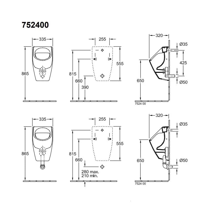 75240001 Villeroy&Boch O.novo pisoar