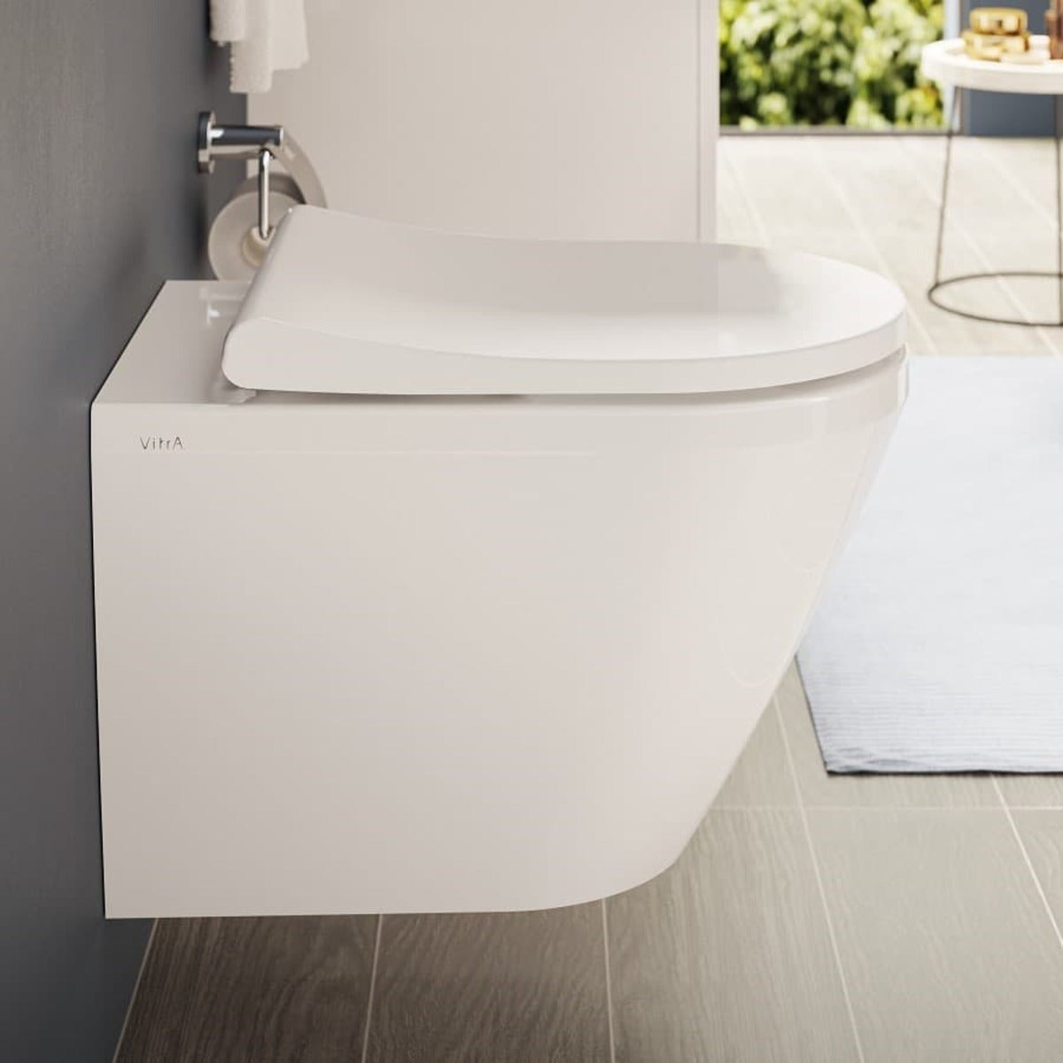 7041-003-6285 Vitra Integra viseča brezrobna WC školjka z WC desko s počasnim zapiranjem