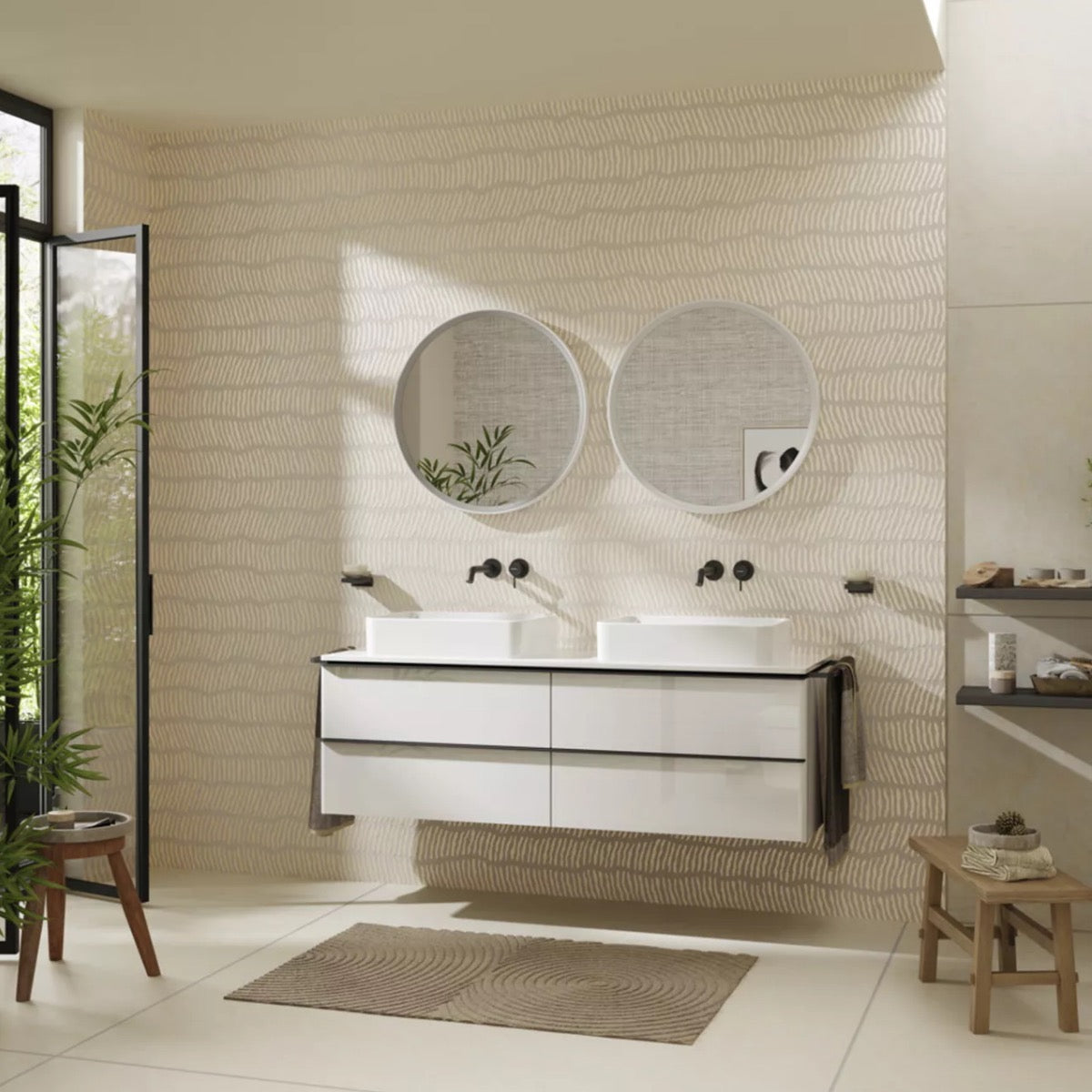 73351670 Hansgrohe Tecturis S EcoSmart+ podometna armatura za umivalnik črna