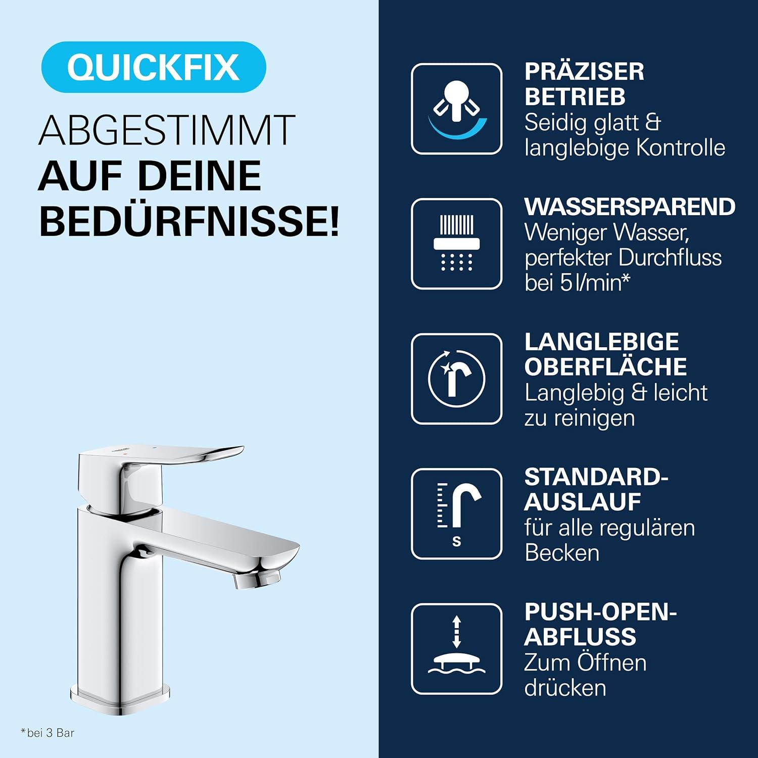 1018570000 Grohe Dice armatura za umivalnik