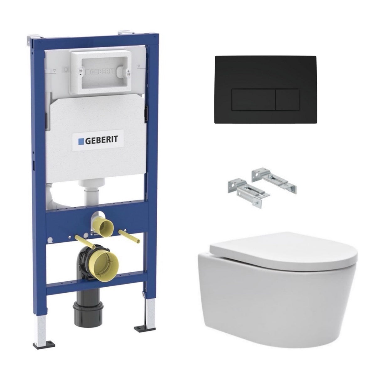 KOGEDBRE1010D50B SAT Brevis wc školjka s kompletom Geberit Duofix 458.103.00.1 Delta50