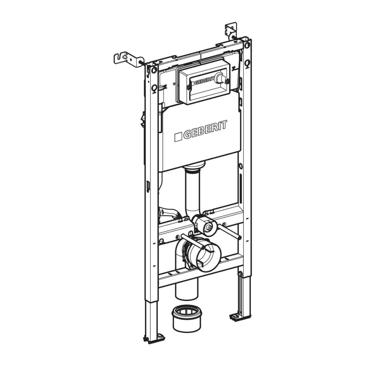 KOGEDSLINEWC01TD01W S-Line WC školjka s kompletom Geberit Duofix 458.103.00.1 Delta01