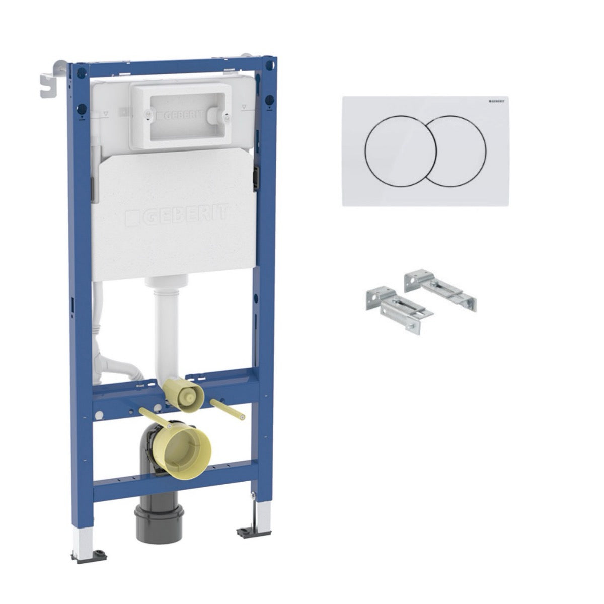 KOGED01W Geberit Duofix Delta komplet s tipko in stenskimi sidri