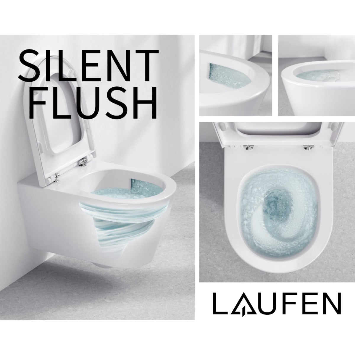 H8208600000001 Laufen Pro X Silent Flush viseča brezrobna WC školjka