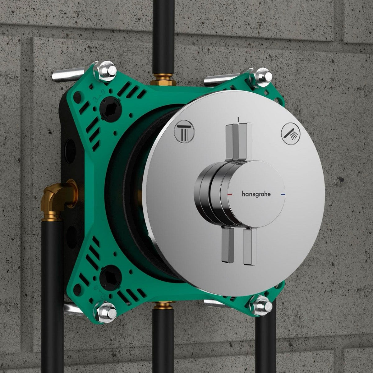 75418000 Hansgrohe DuoTurn S termostatska pokrivna plošča