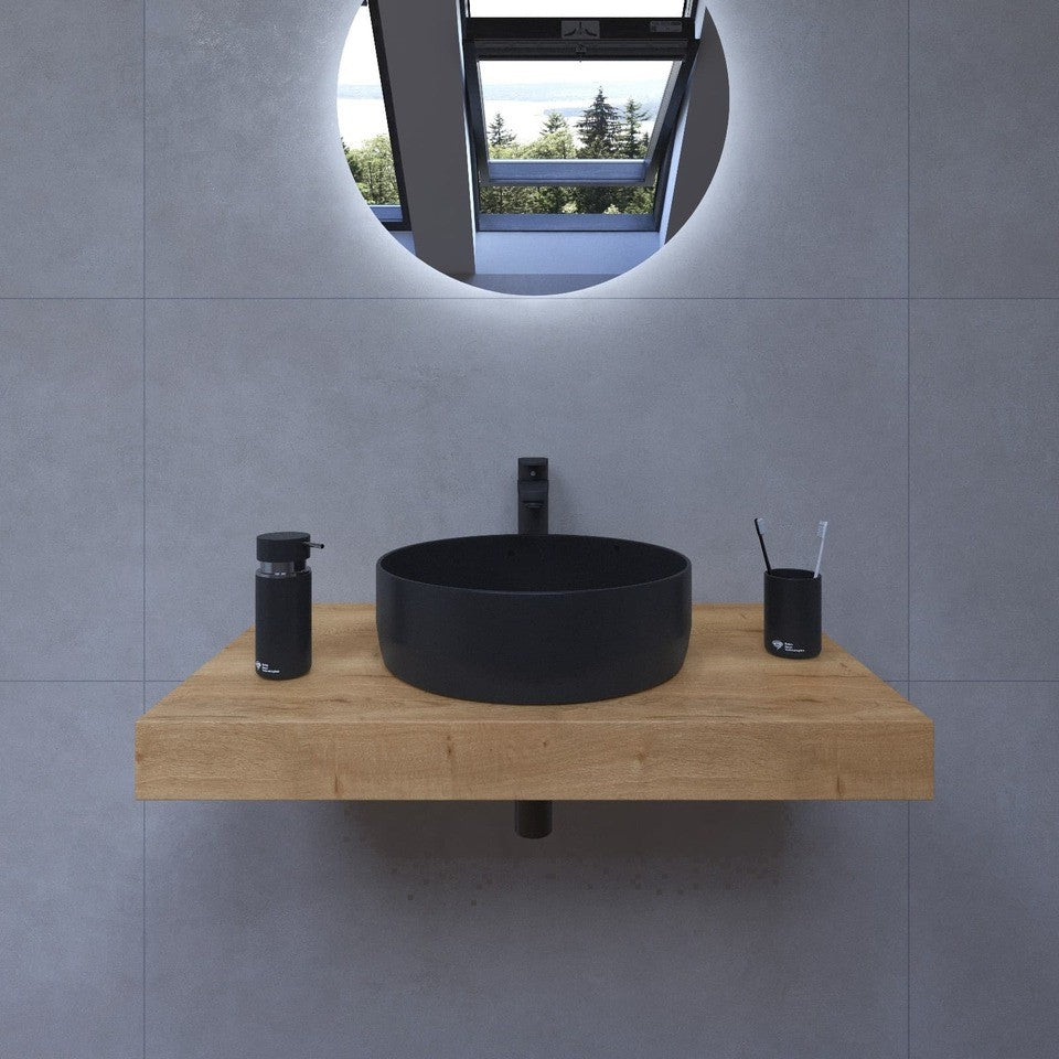 KSETDO10 Hansgrohe 80 x 50 cm kopalniški sestav s pultom za umivalnik
