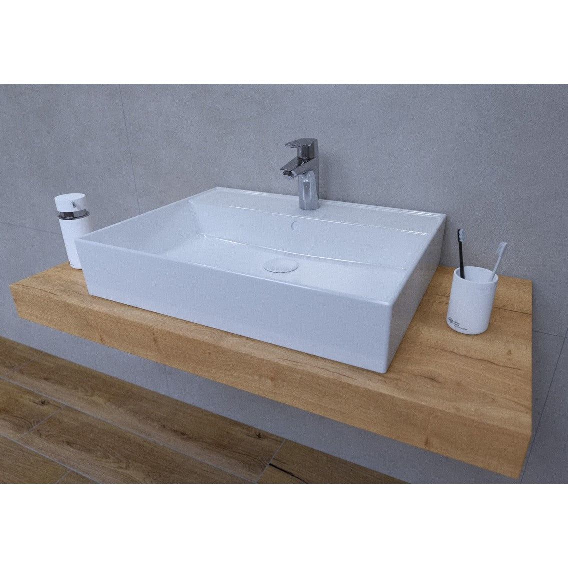 KSETDO12 Hansa 100 x 50 cm kopalniški sestav s pultom za umivalnik