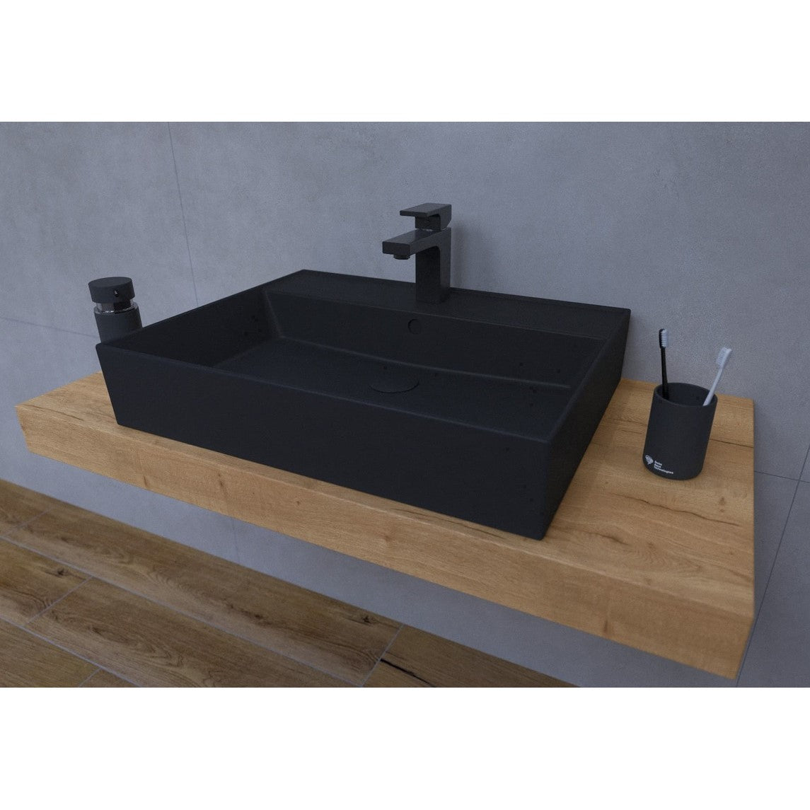 KSETDO16 Hansgrohe 100 x 50 cm kopalniški sestav s pultom za umivalnik