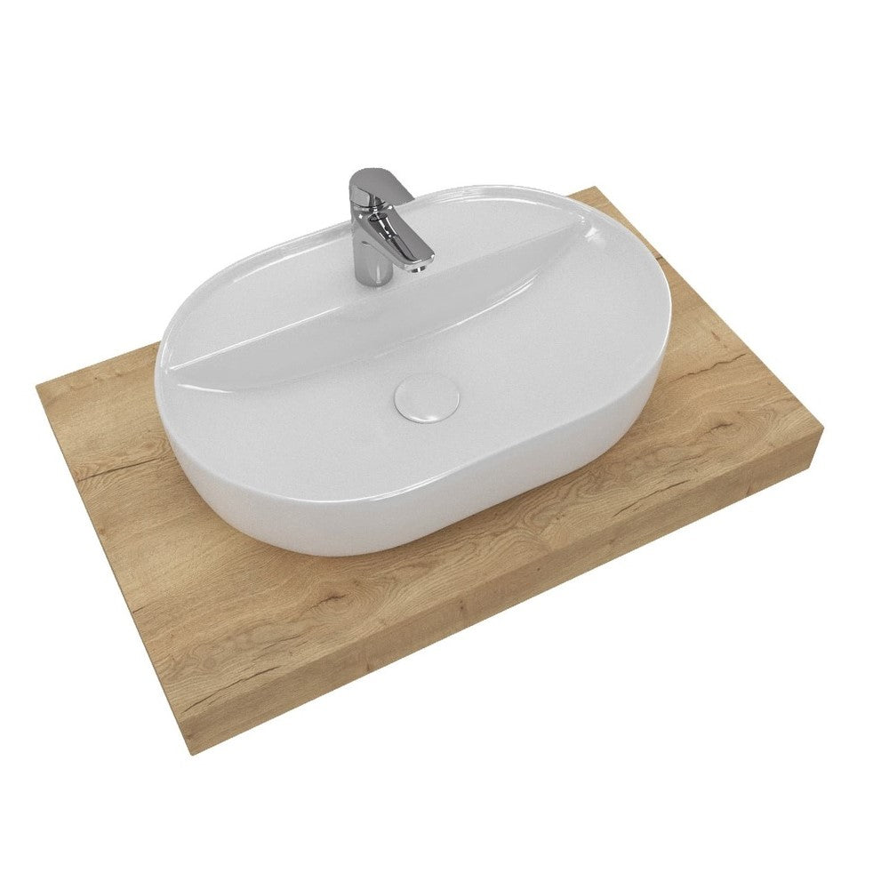 KSETDO2 Hansgrohe 80 x 50 cm kopalniški sestav s pultom za umivalnik