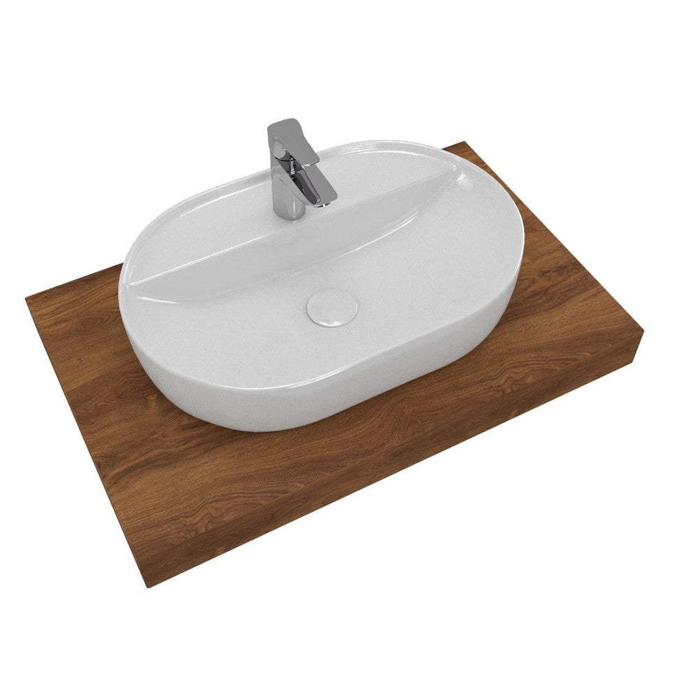 KSETDO4 Hansgrohe 80 x 50 cm kopalniški sestav s pultom za umivalnik