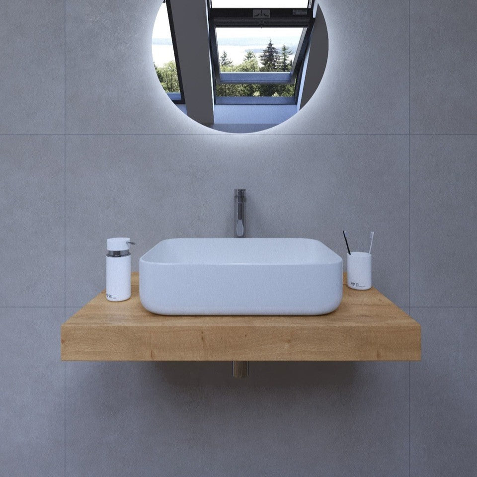 KSETDO5 SAT 80 x 50 cm kopalniški sestav s pultom za umivalnik