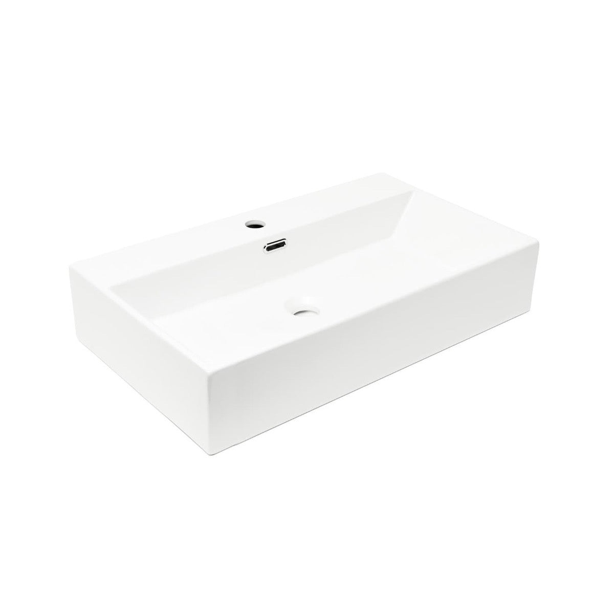 SATCW7542 SAT Cube Way 75x42 cm pravokotni nadpultni keramični umivalnik